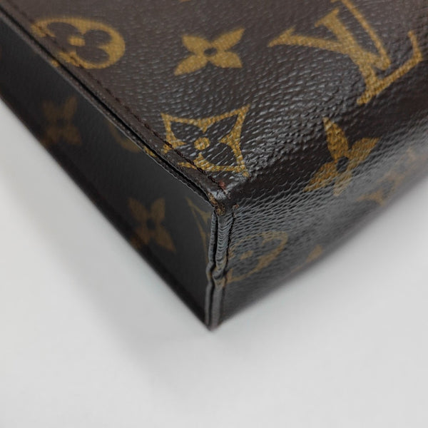 TOILET POCKET 26 Monogram Coated Canvas Brown
