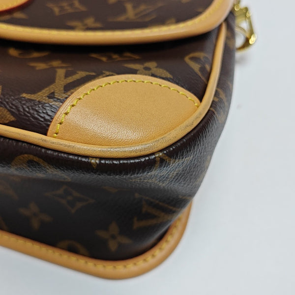 DIANE Monogram Coated Canvas Brown