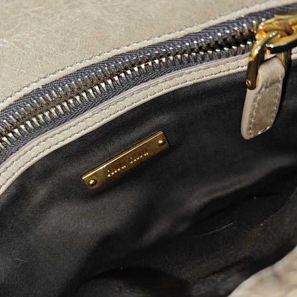 Calfskin Shoulder Bag Beige