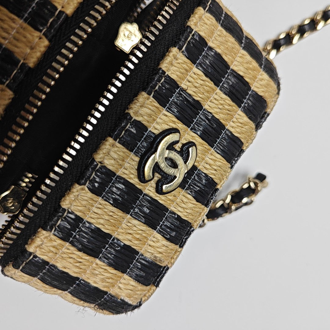 Straw Shoulder Bag Beige