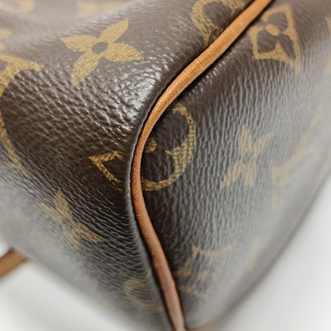 SPEEDY Nano Monogram Coated Canvas Brown