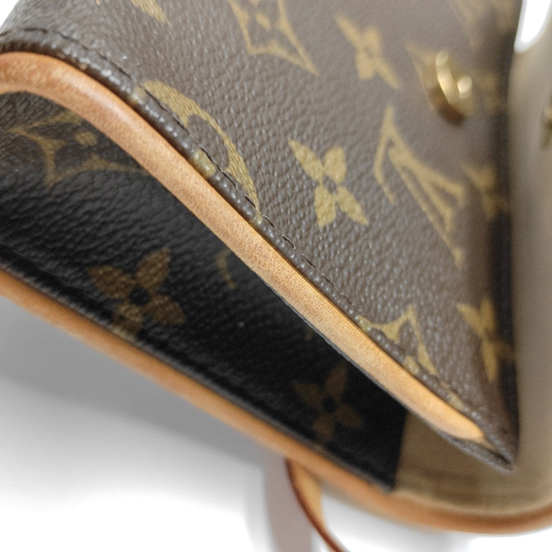 FLORENTINE Monogram Coated Canvas Brown