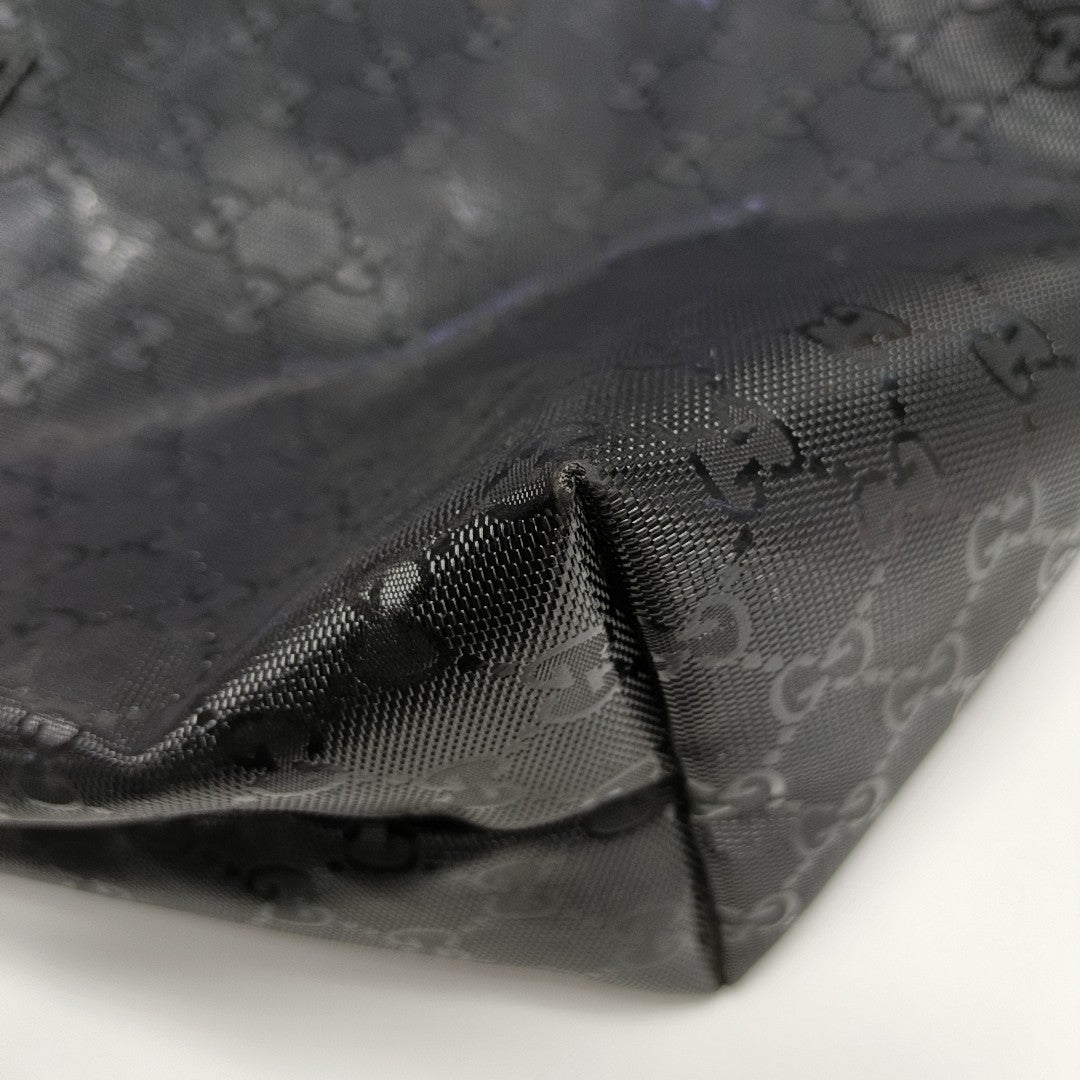 GG Imprime Large Monogram Coated Canvas Black