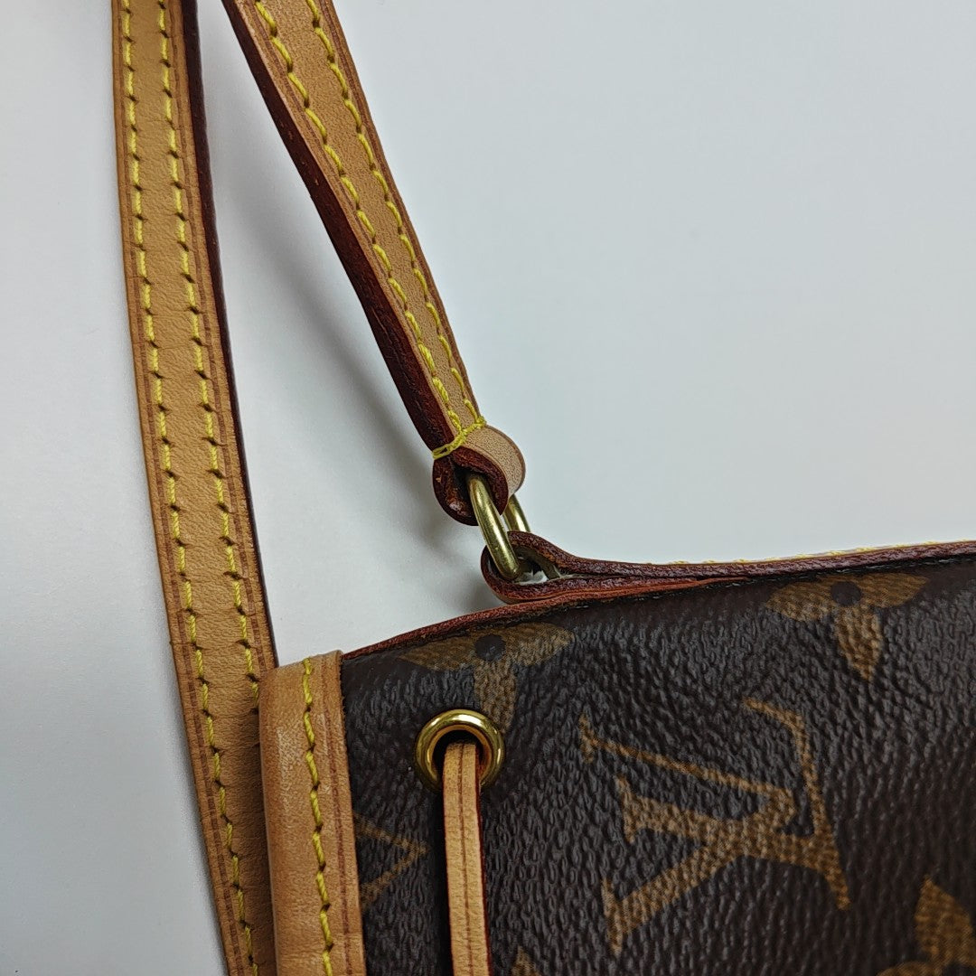 NÉONOÉ Nano Monogram Coated Canvas Brown
