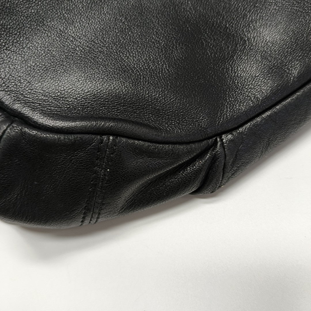 Calfskin Shoulder Bag Black