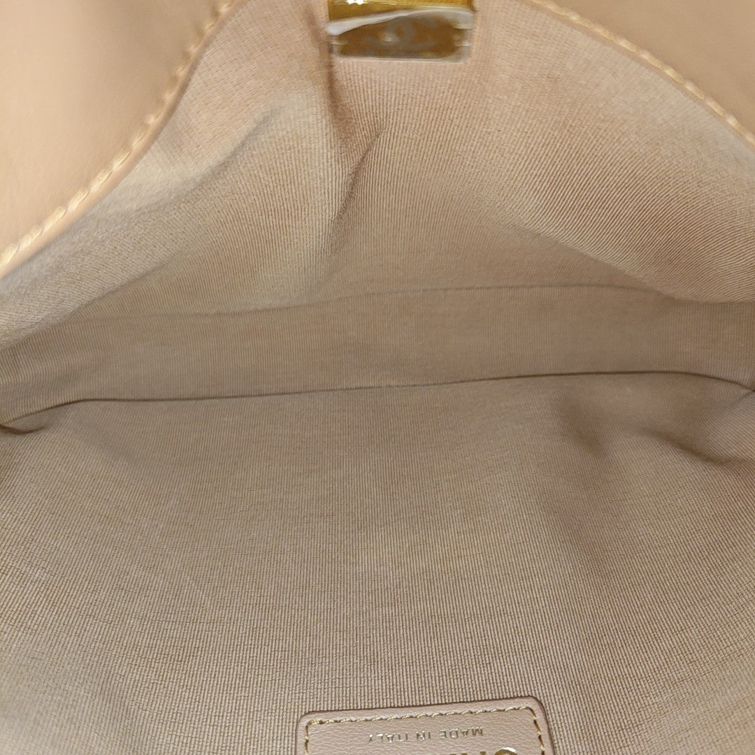 Suppletwins Small Quilted Calfskin Brown