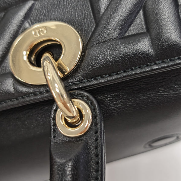 Lady D-Joy Medium Calfskin Black