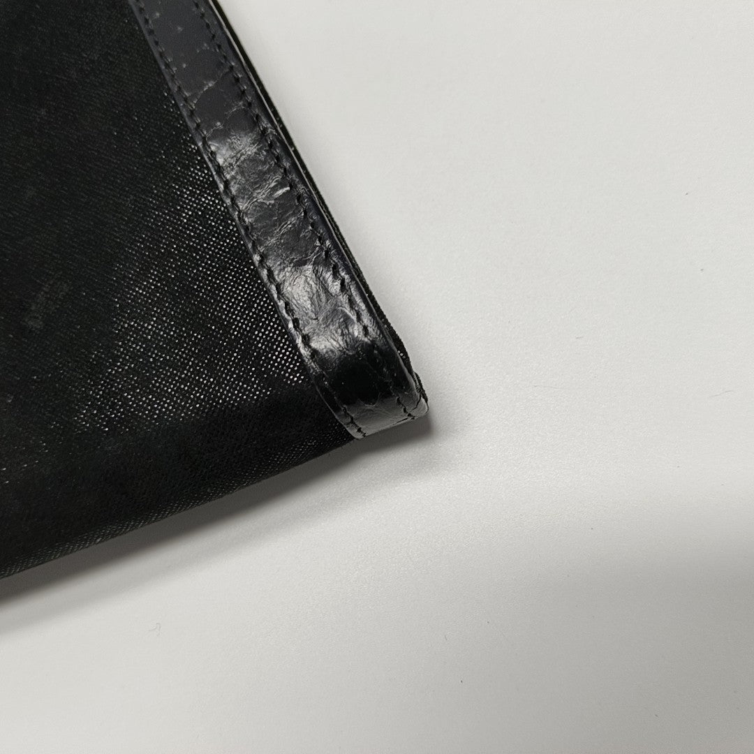 Canvas Top Handle Bag Black