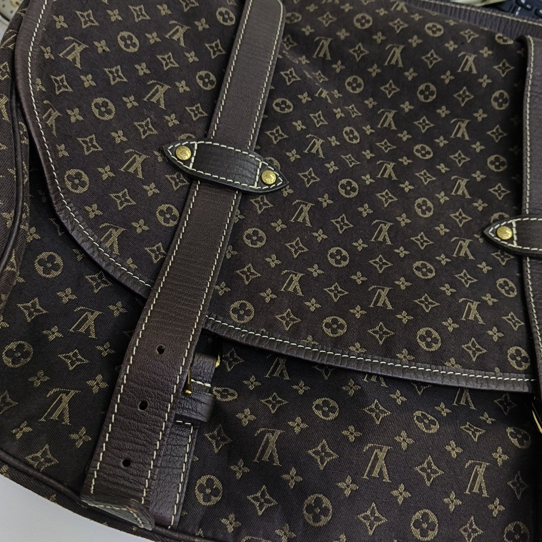 SAUMUR Extra Large Monogram Canvas Brown