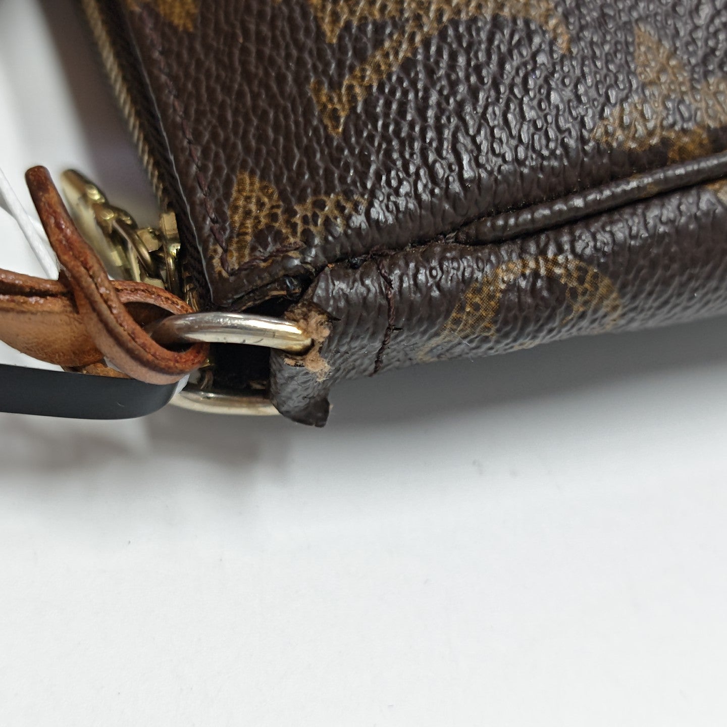 ACCESSOIRES Monogram Coated Canvas Brown
