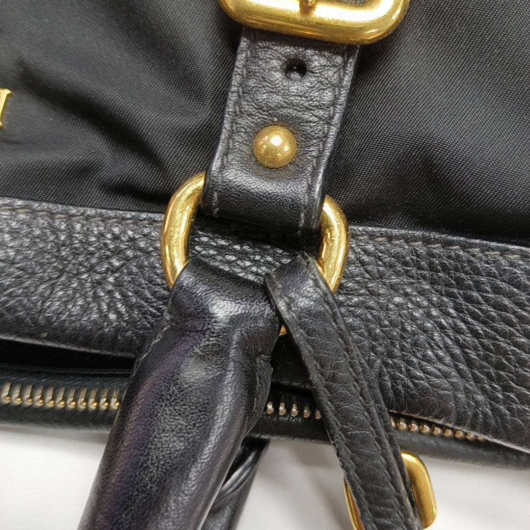 Nylon Shoulder Bag Black