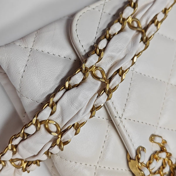 WOC Quilted Calfskin White