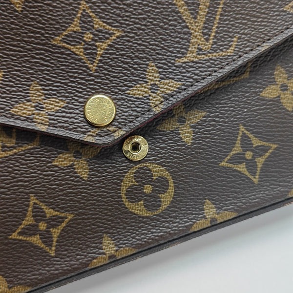 FÉLICIE Monogram Coated Canvas Brown