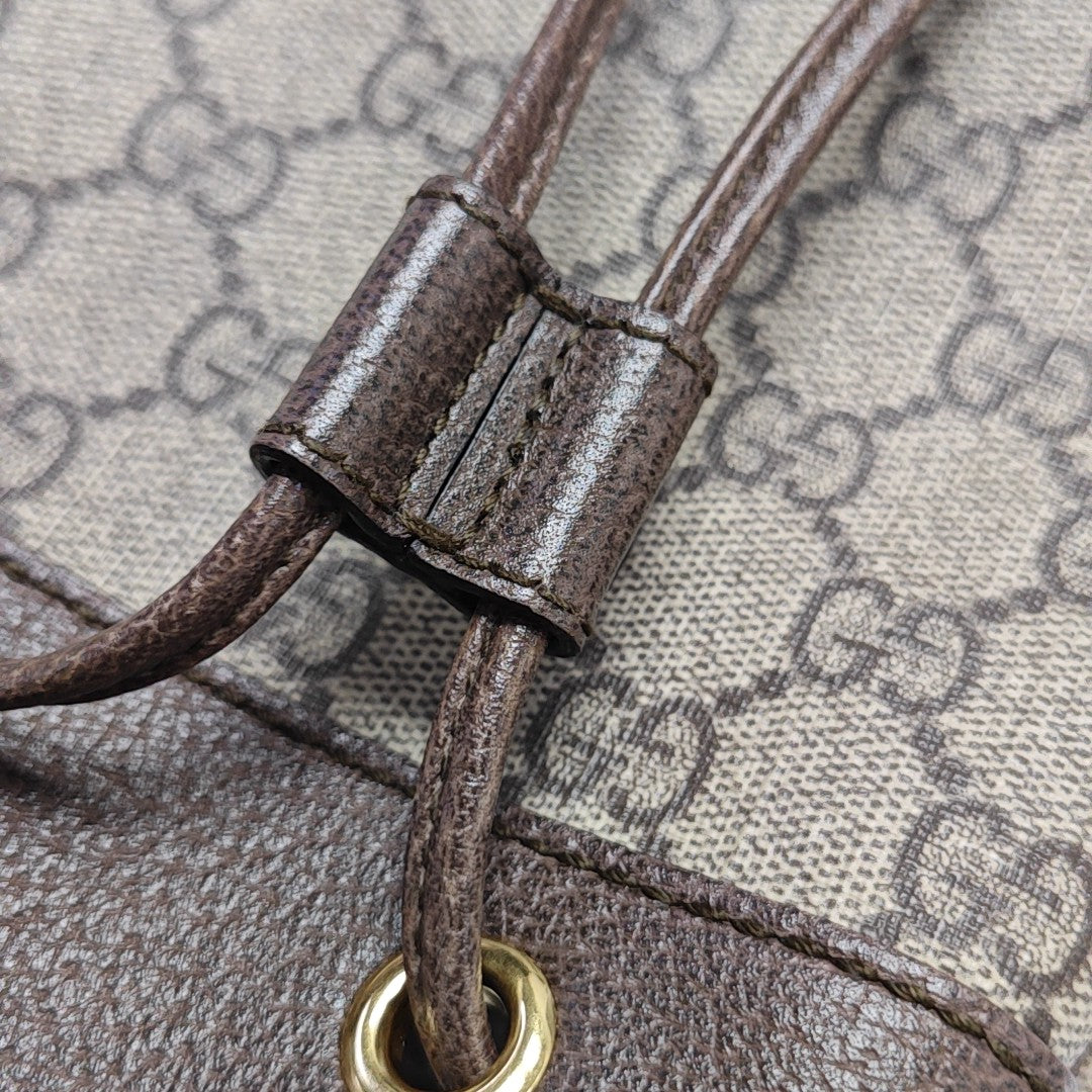 Ophidia Mini Monogram Coated Canvas Beige