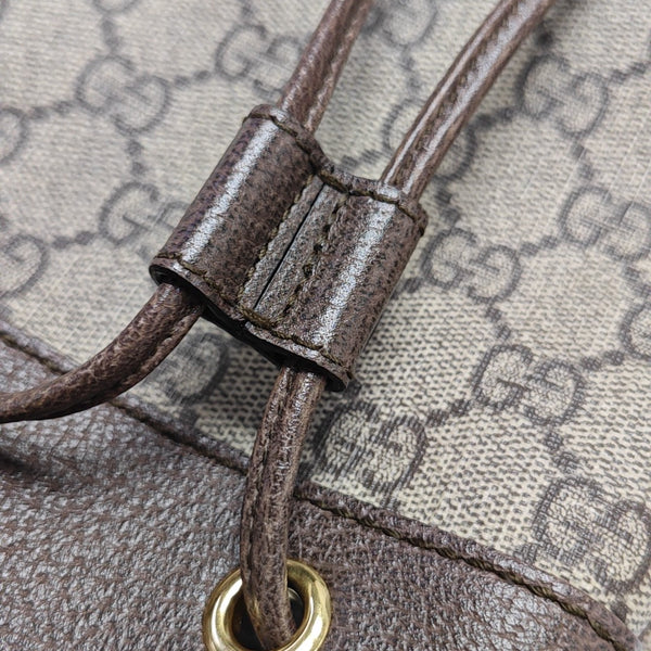 Ophidia Mini Monogram Coated Canvas Beige
