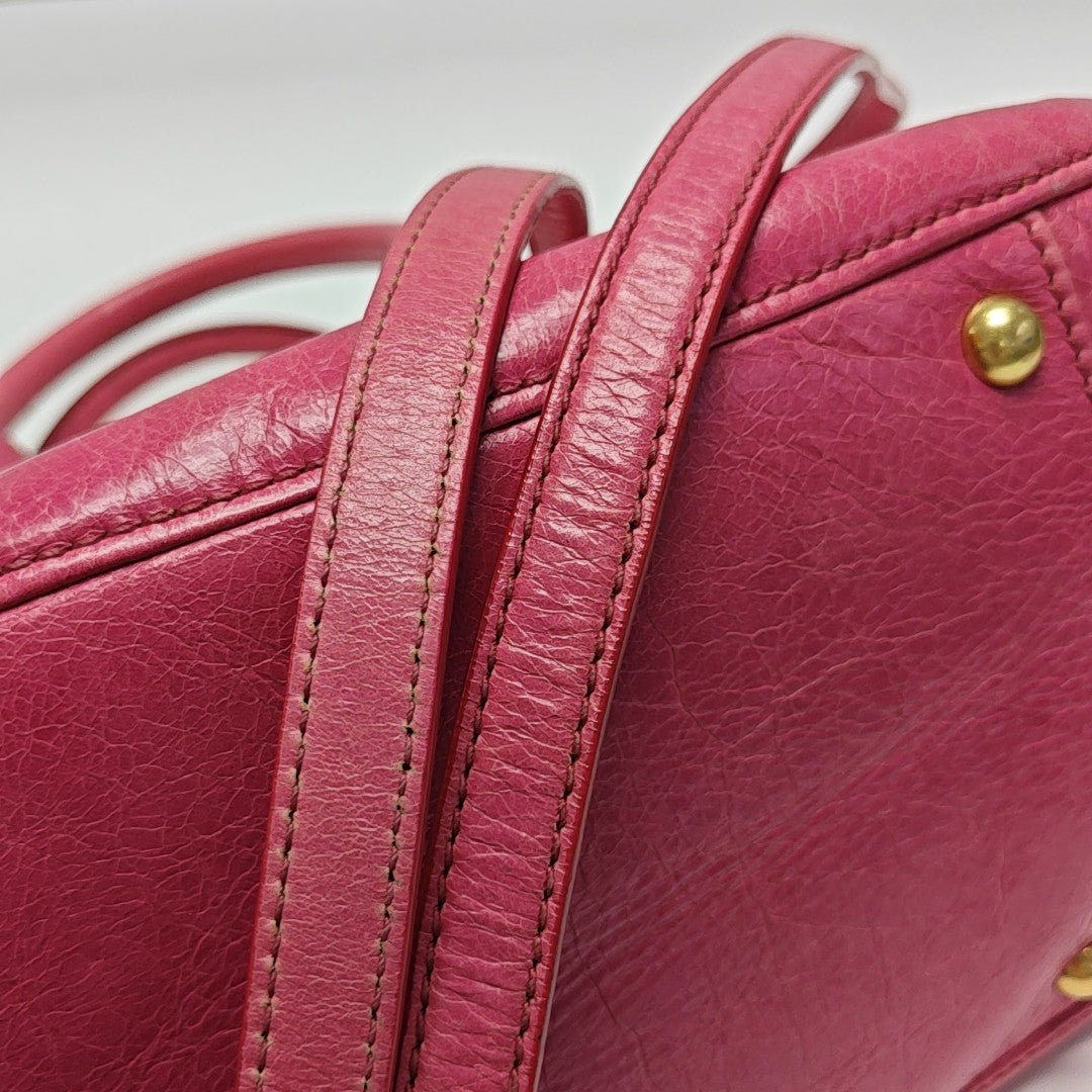 Miu Coffer Calfskin Red