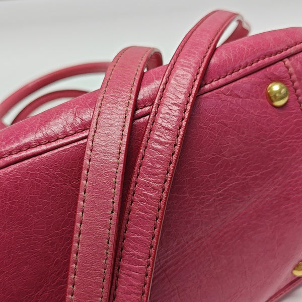 Miu Coffer Calfskin Red