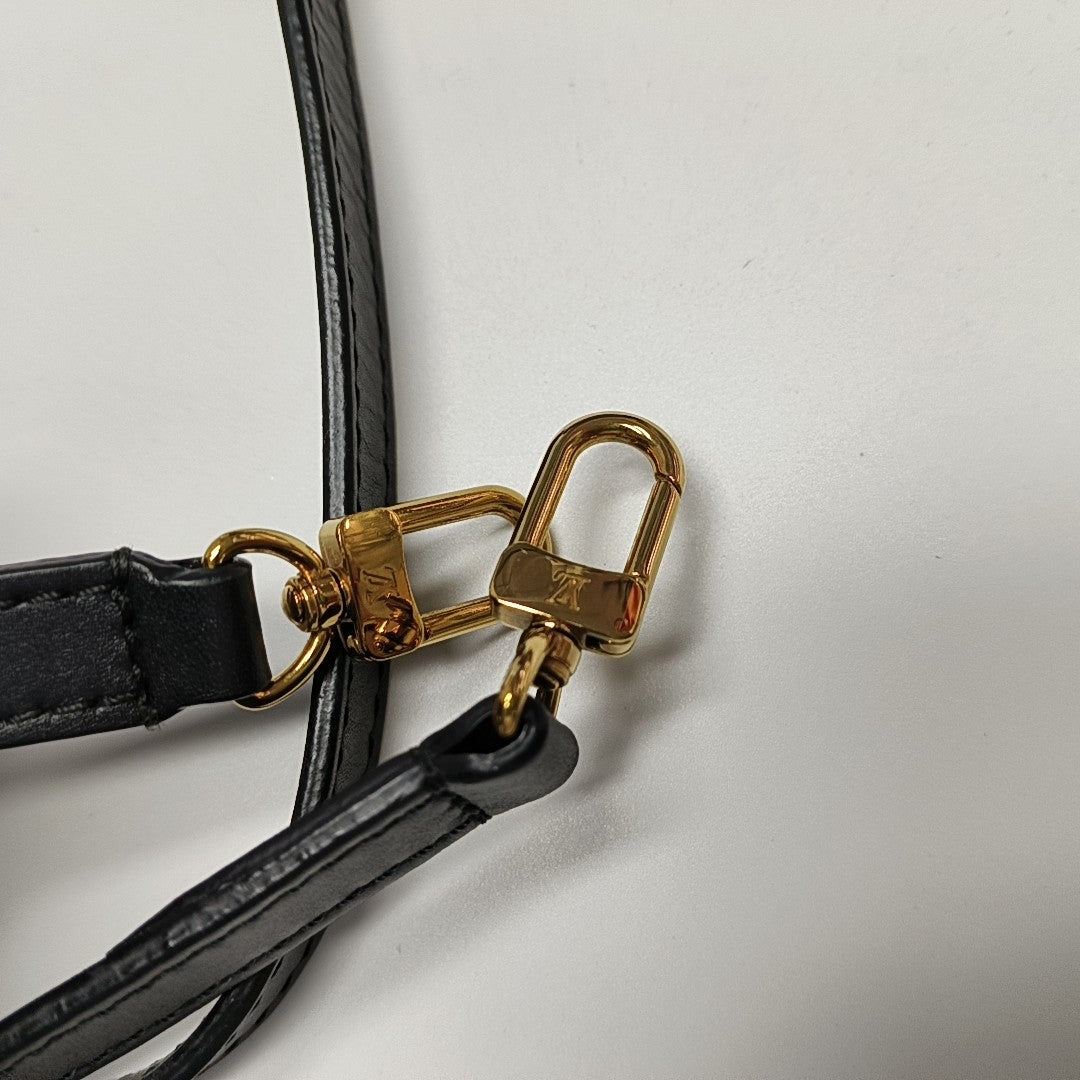 CLAPTON Damier Ebene Coated Canvas Brown