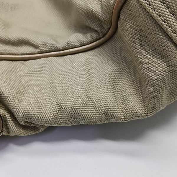 Canvas Shoulder Bag Beige