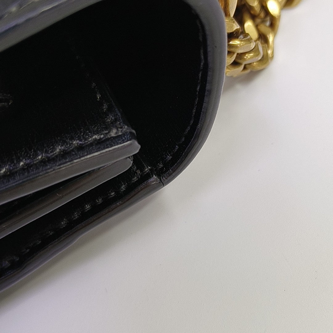 SUNSET Medium Calfskin Black