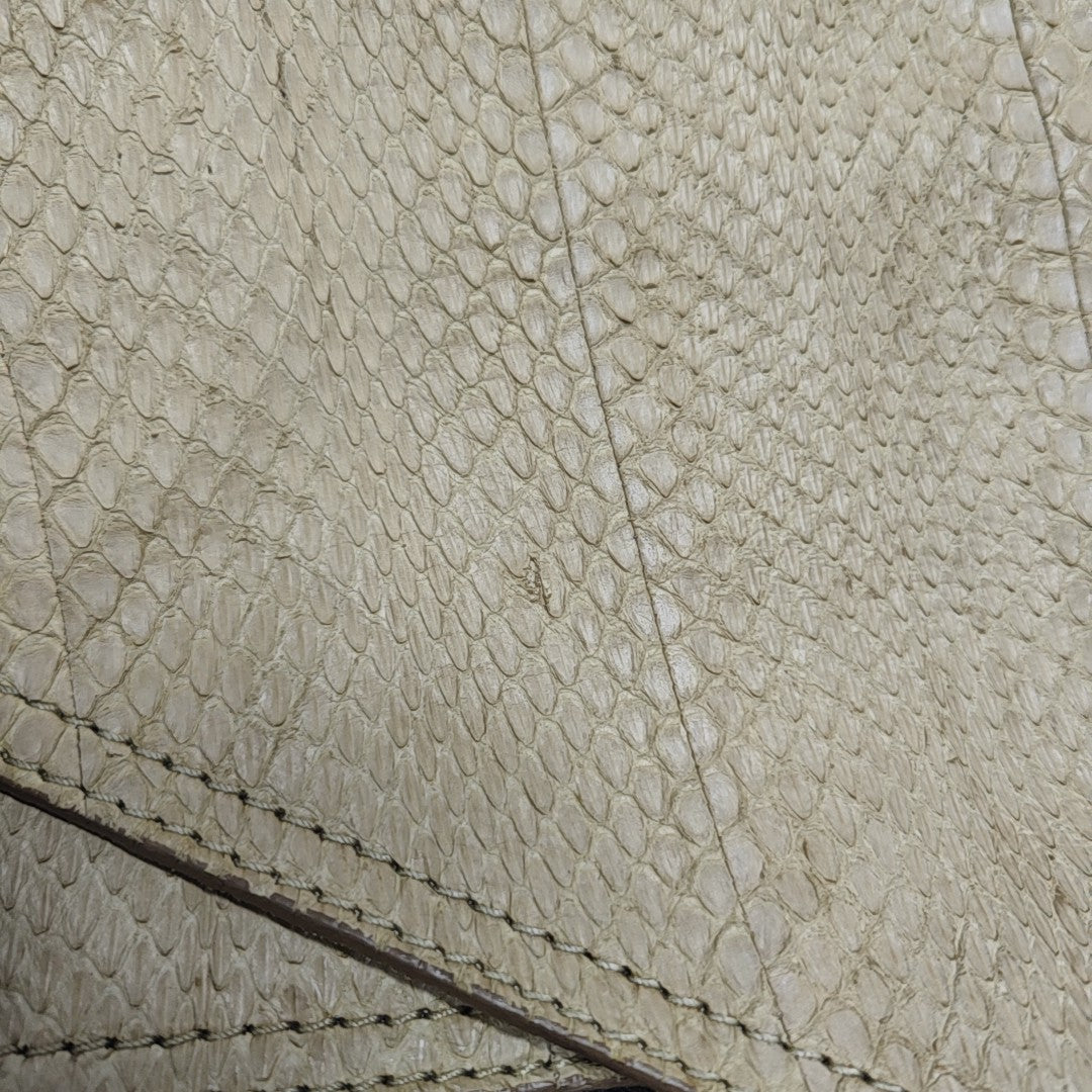 Leather Shoulder Bag Beige