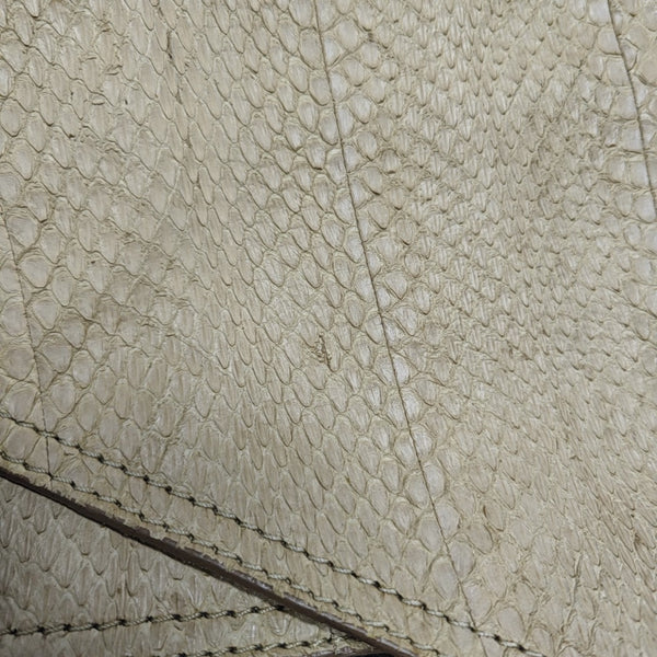 Leather Shoulder Bag Beige