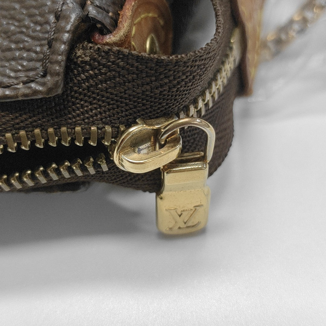 EVA Monogram Coated Canvas Brown