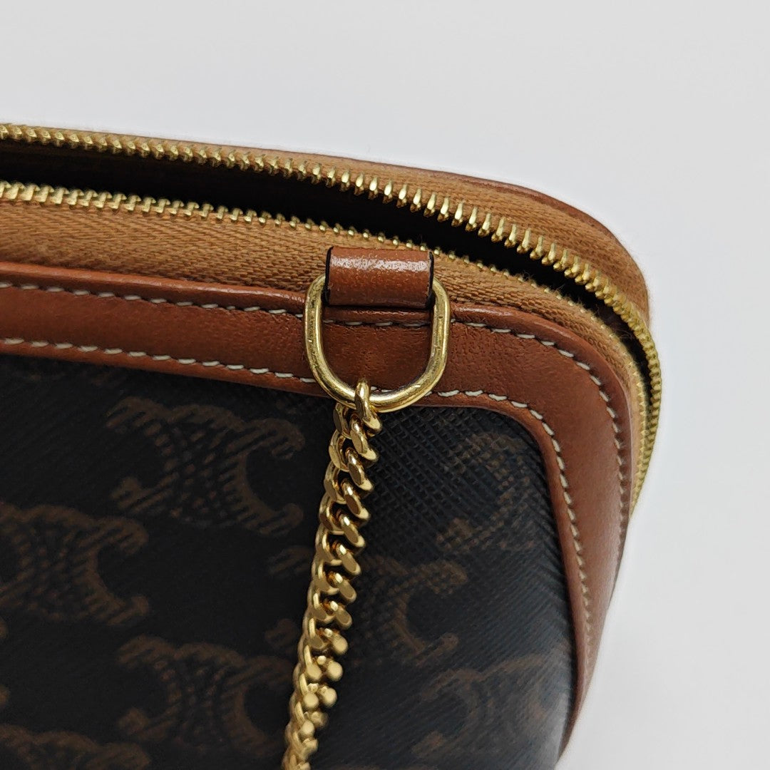 TRIOMPHE Mini Coated Canvas Brown
