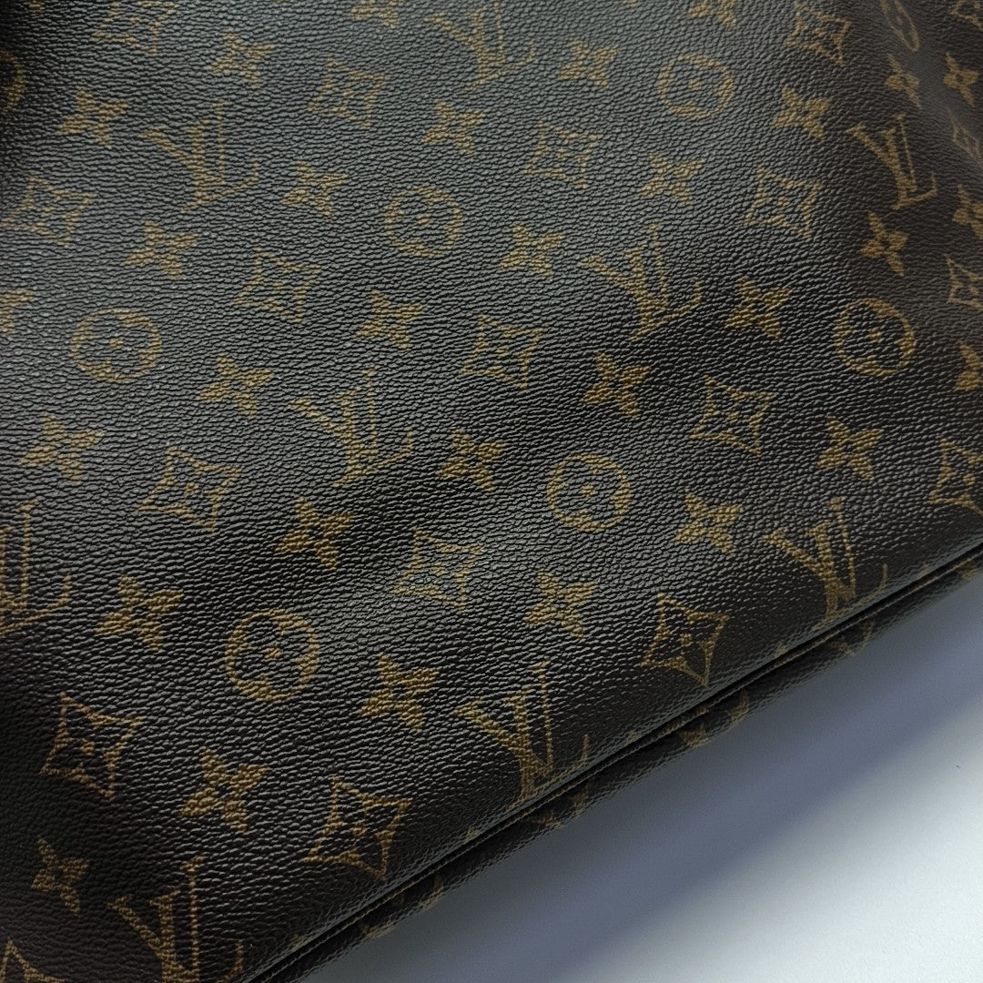 NEVERFULL MM Monogram Coated Canvas Brown