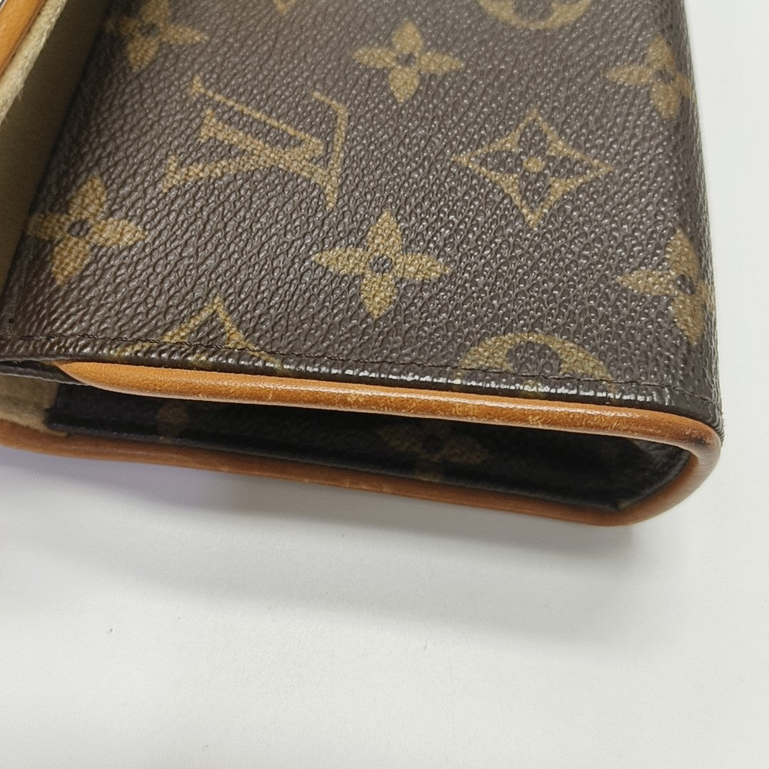 FLORENTINE Monogram Coated Canvas Brown