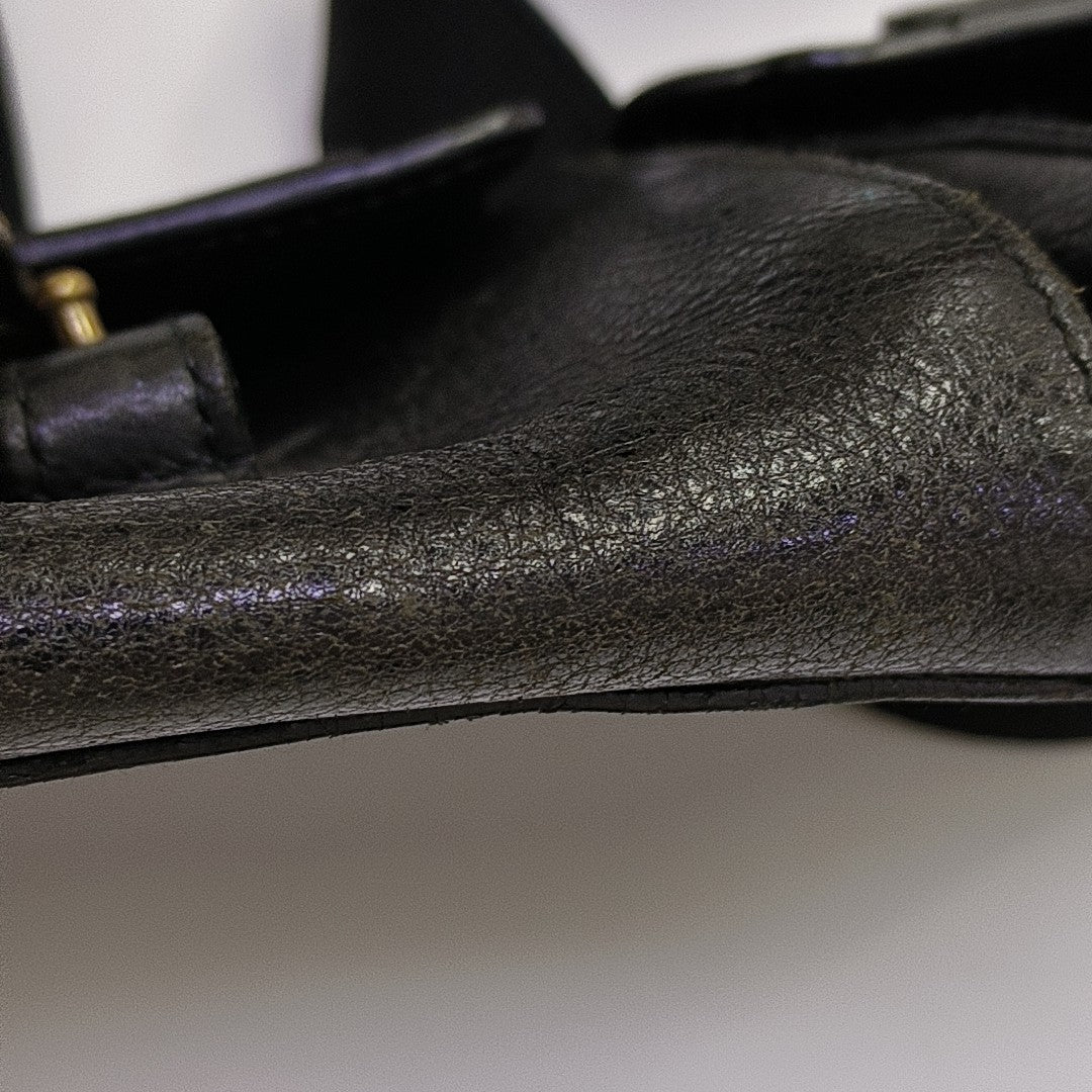 Calfskin Shoulder Bag Black