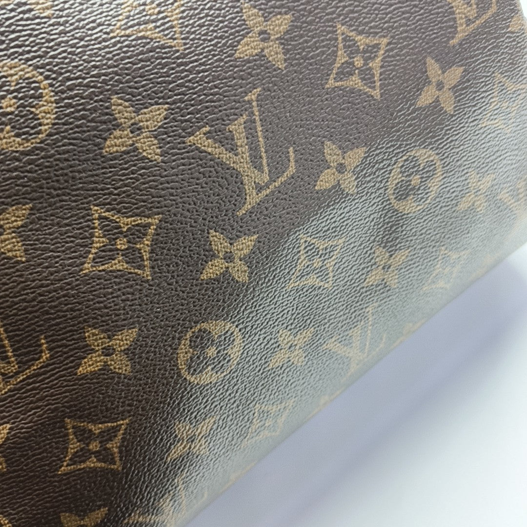 SPEEDY 30 Monogram Coated Canvas Brown