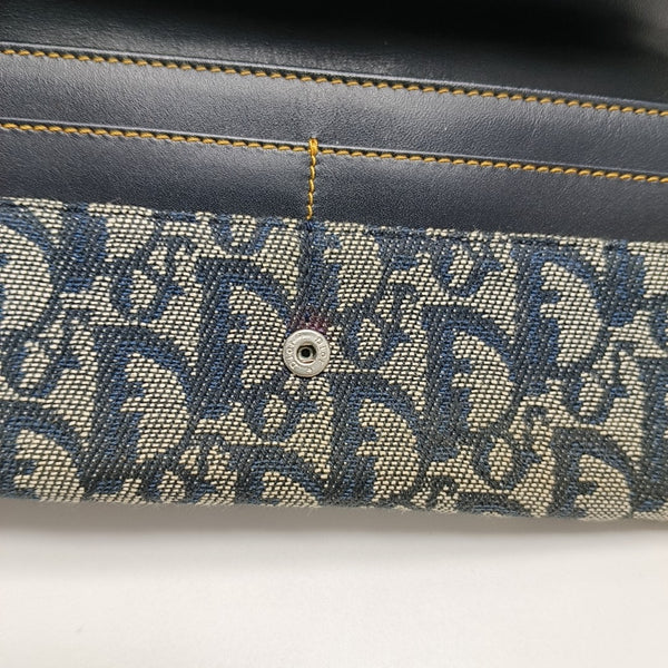 Oblique Canvas Wallet Blue