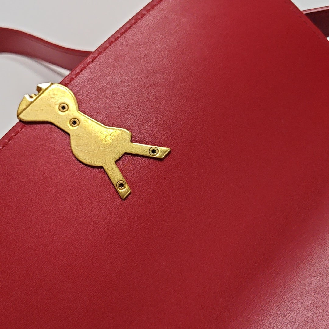 SOLFERINO Medium Calfskin Red