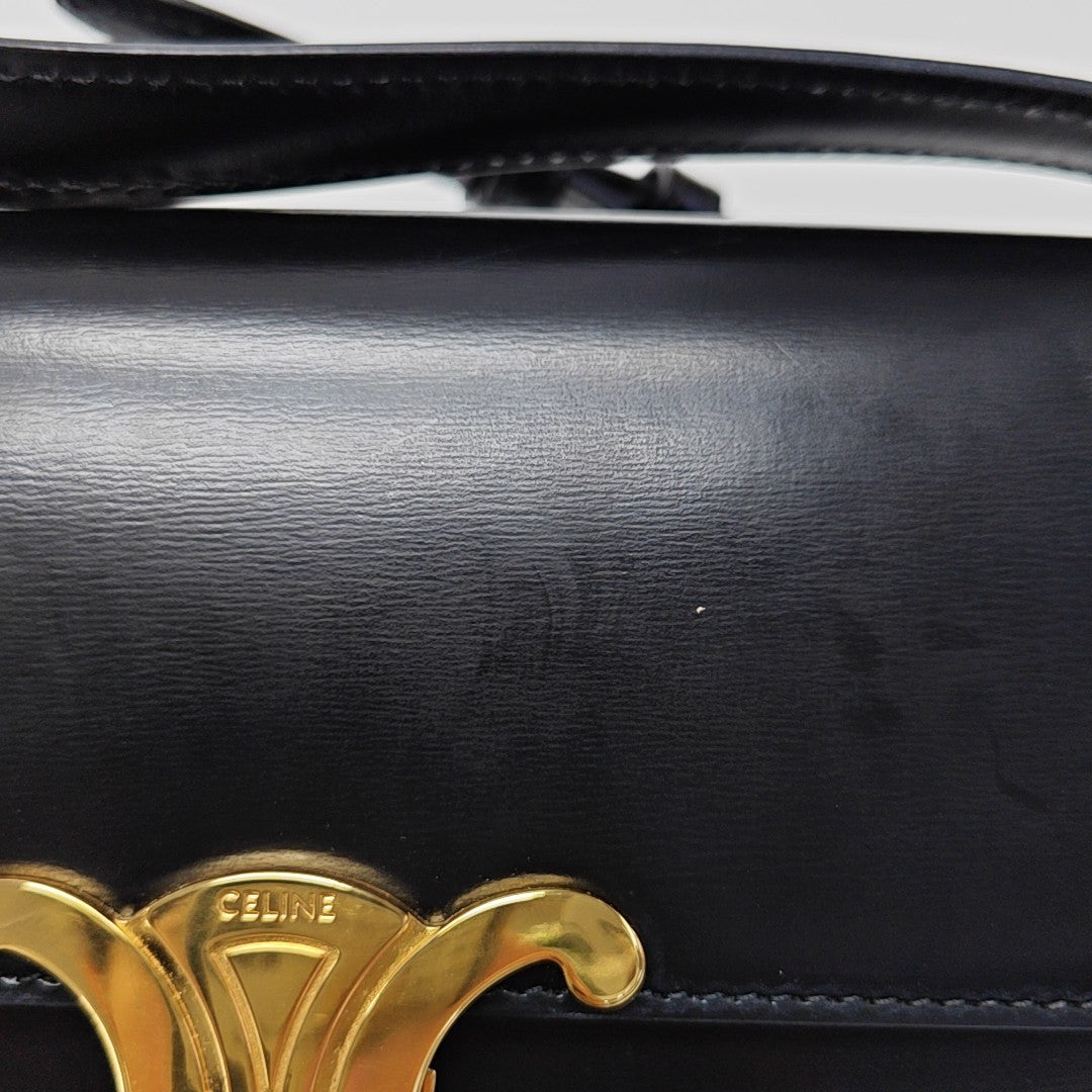 TRIOMPHE Small Calfskin Black