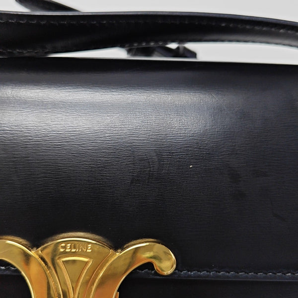 TRIOMPHE Small Calfskin Black
