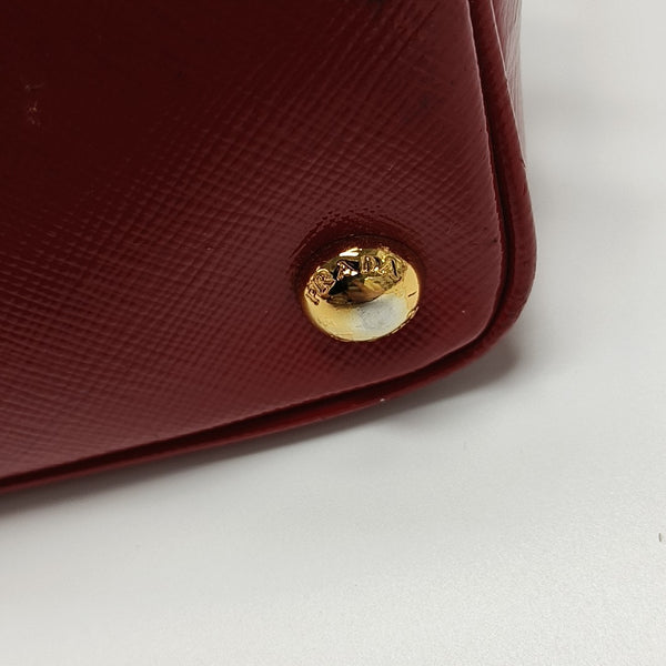 Promenade Small Saffiano Calfskin Red