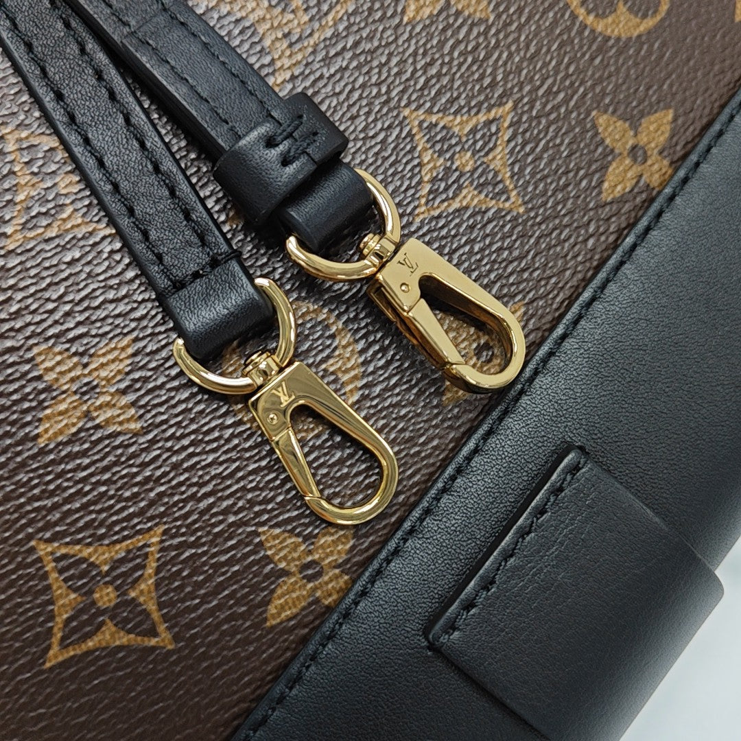LOCKY BB Monogram Coated Canvas Brown