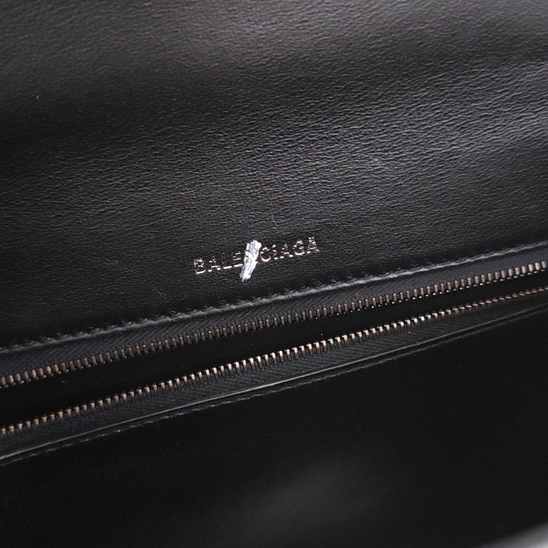 Hourglass Small Calfskin Black