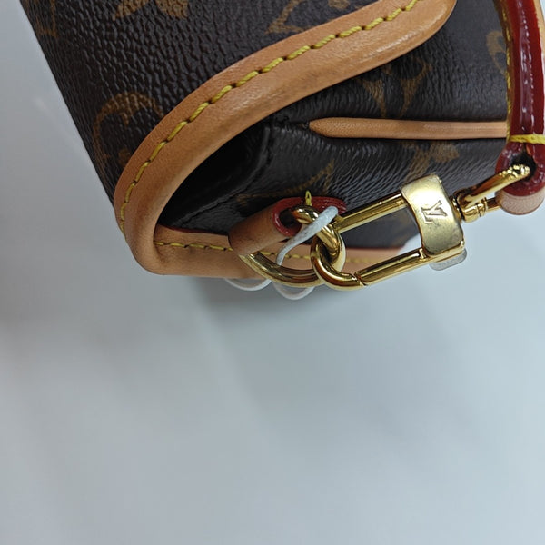 DIANE Nano Monogram Coated Canvas Brown