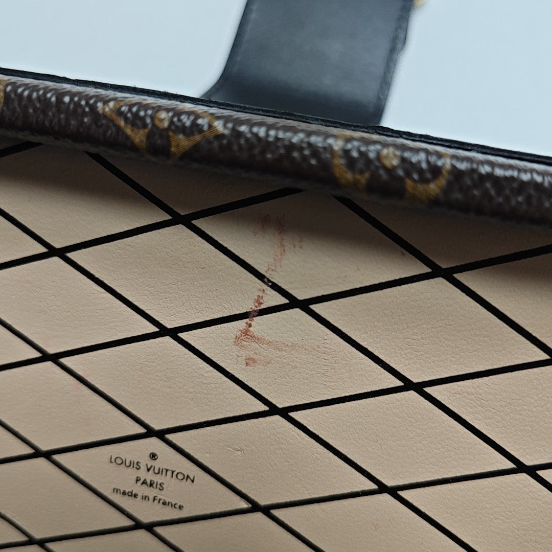 PETITE MALLE Monogram Coated Canvas Brown