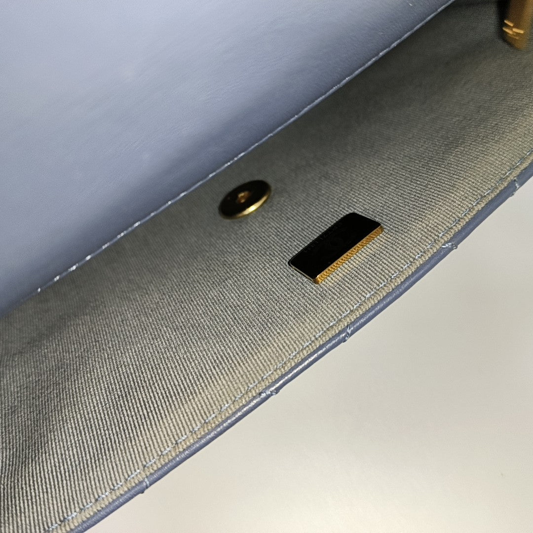 Quilted Calfskin Blue