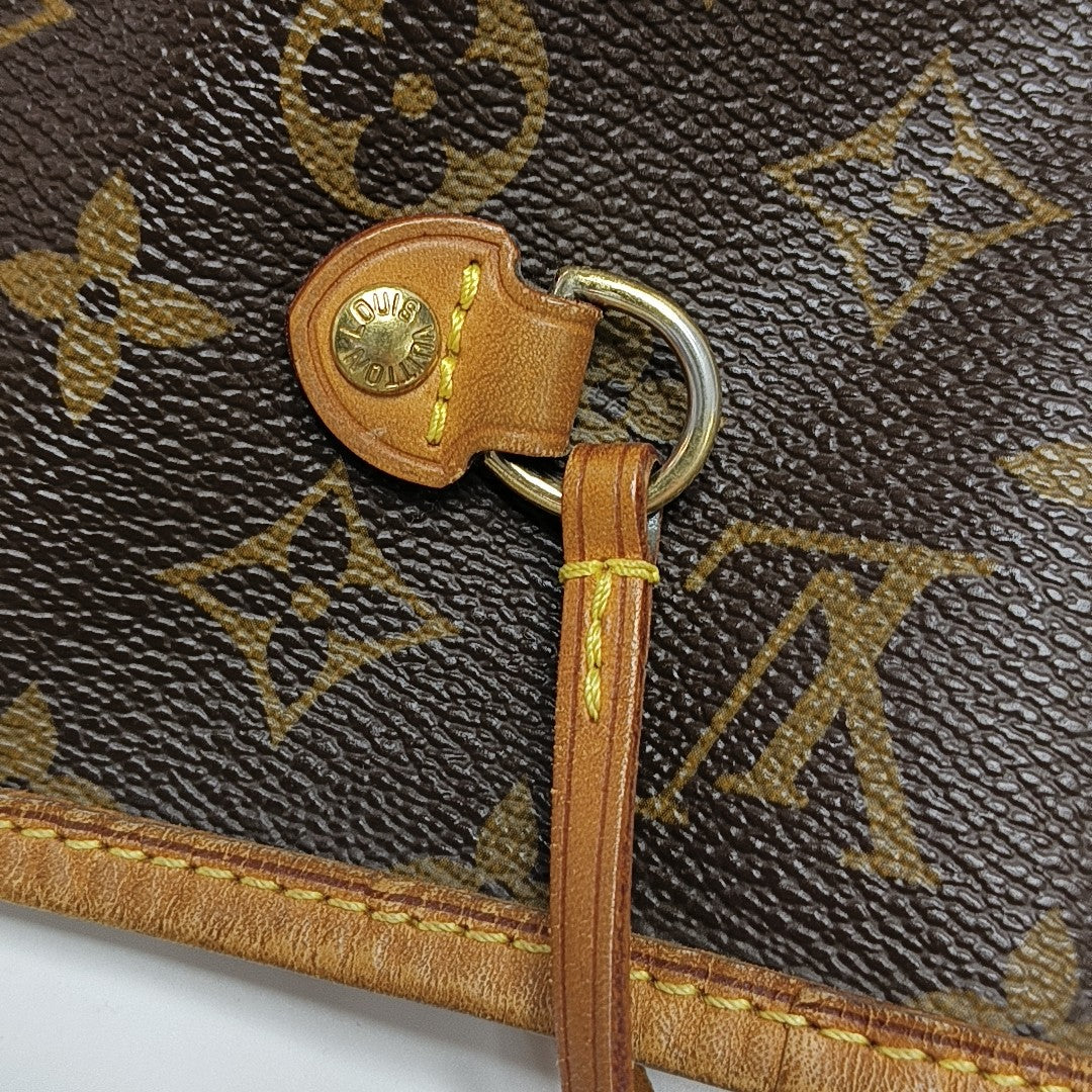 NEVERFULL MM Monogram Coated Canvas Brown