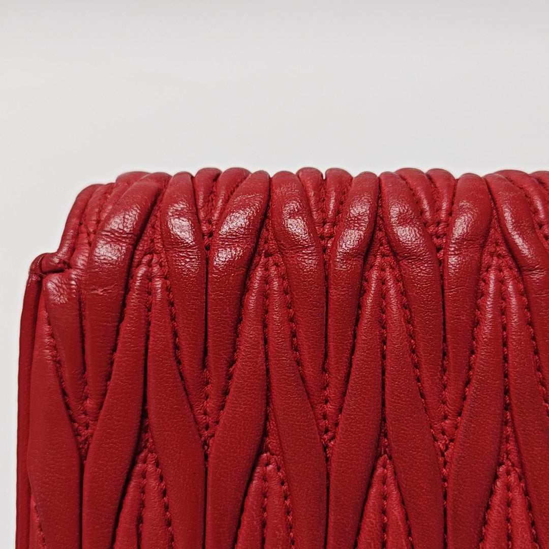 Matelassé Lambskin Red