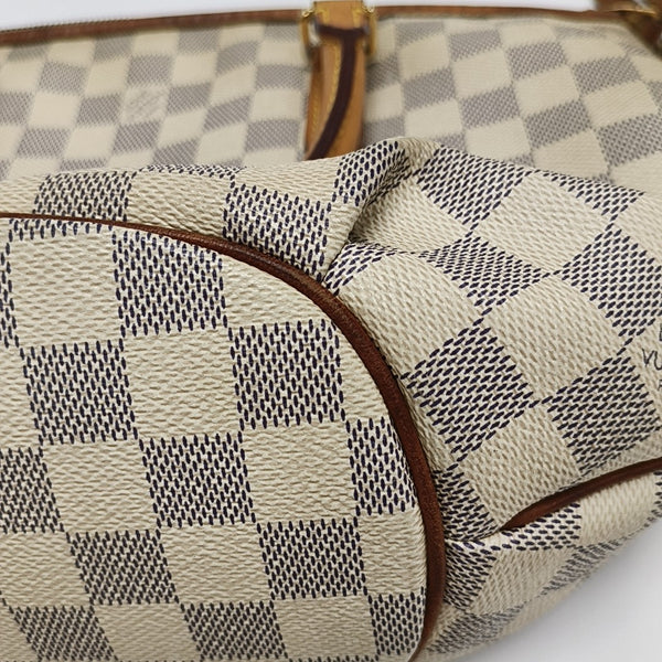 RIVIERA PM Damier Azur Coated Canvas White