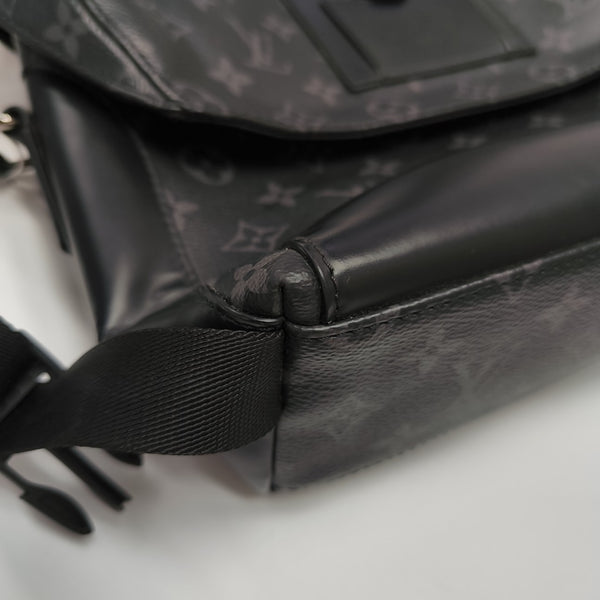 VOYAGER PM Monogram Coated Canvas Black