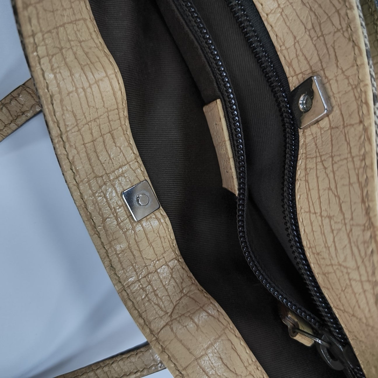 Monogram Coated Canvas Top Handle Bag Black