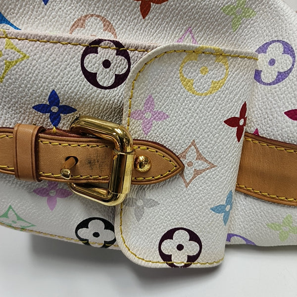 NÉONOÉ MM Monogram Coated Canvas White