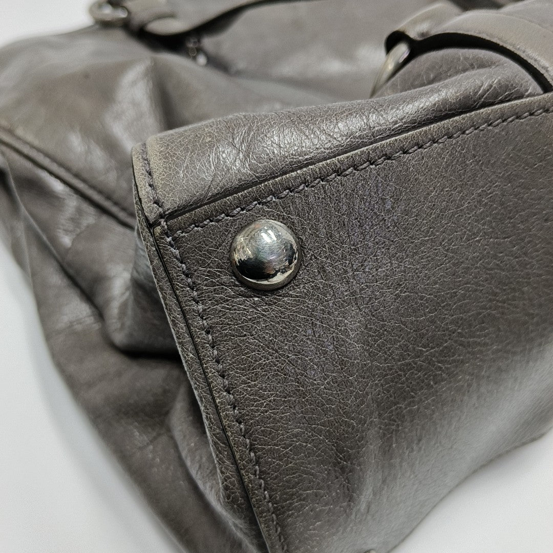 Shoulder Strap Calfskin Gray