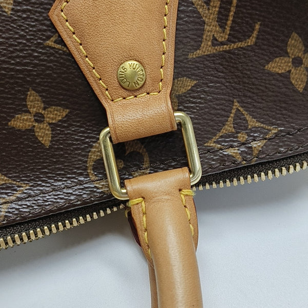 SPEEDY 25 Monogram Coated Canvas Brown